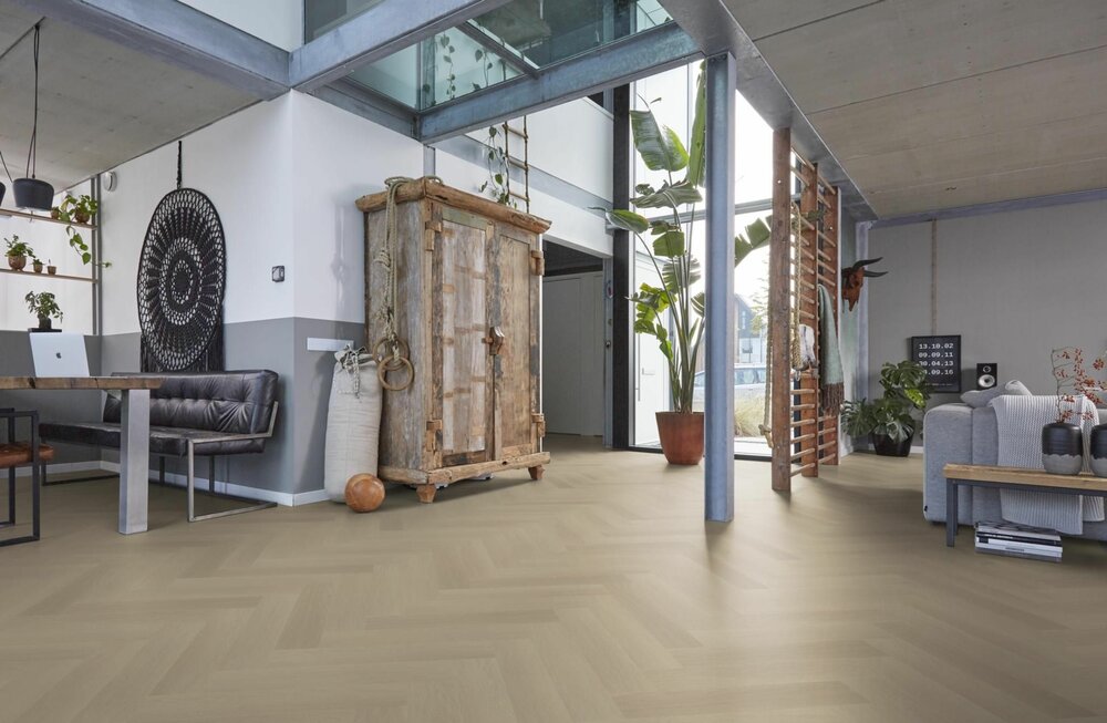 YUP Fulham herringbone click SRC beige