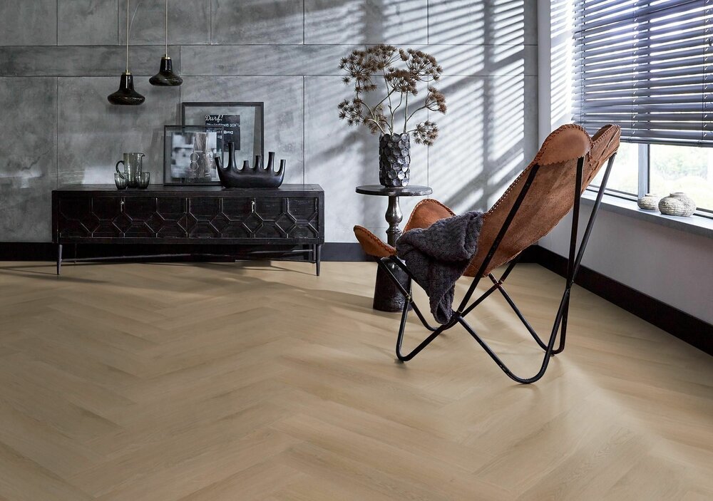 YUP Merton herringbone click natural oak