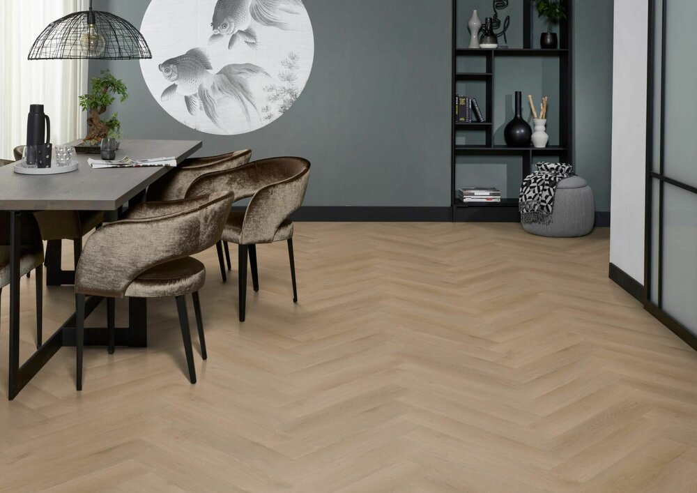 YUP Merton herringbone click natural oak