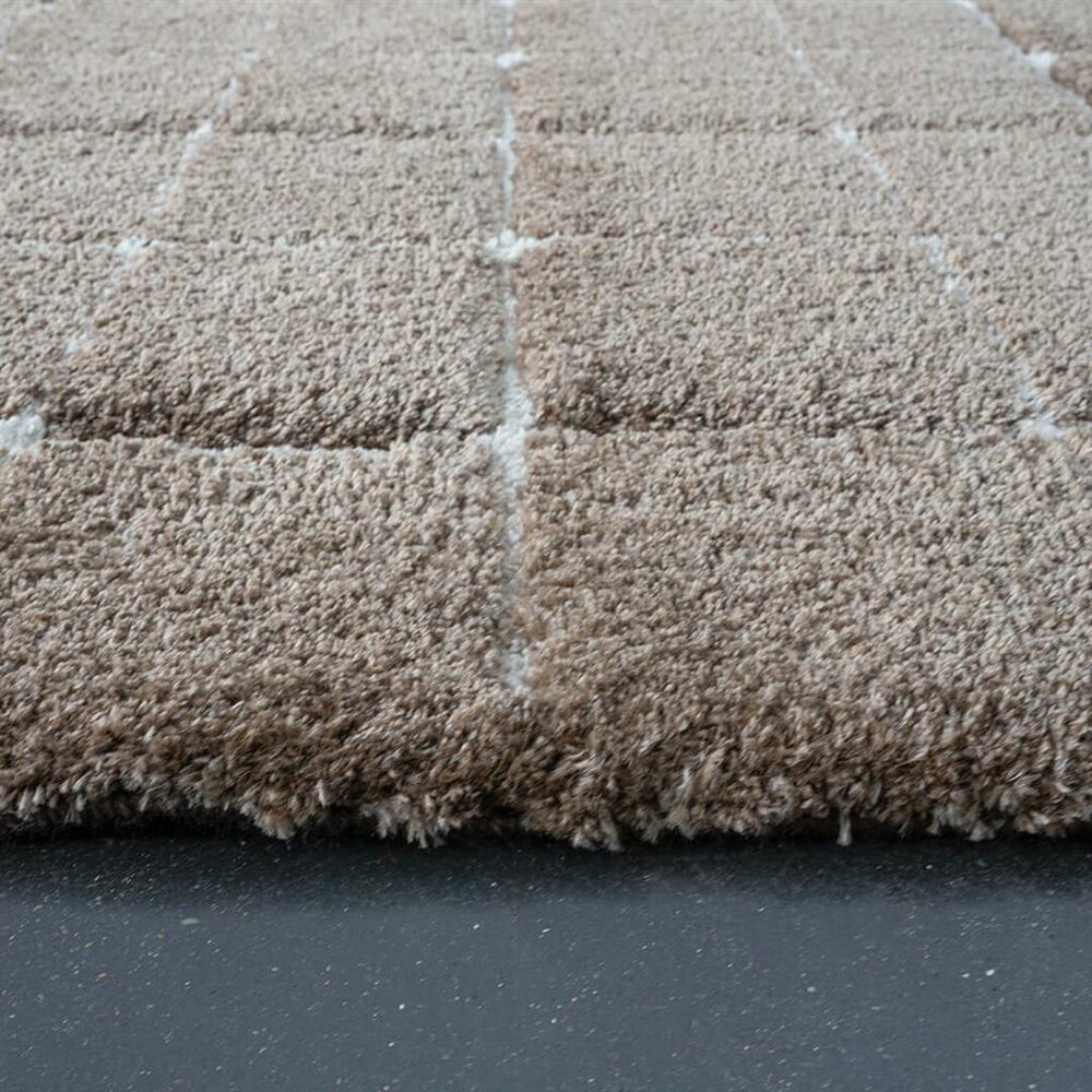 Blocks warm brown | 160x230cm