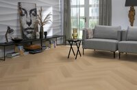 YUP Fulham herringbone dryback dark oak
