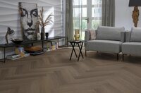 YUP Fulham herringbone click SRC brown